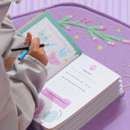 مذكرة ٣٠ يوم + تاج هدية + أقلام تلوين | Bow