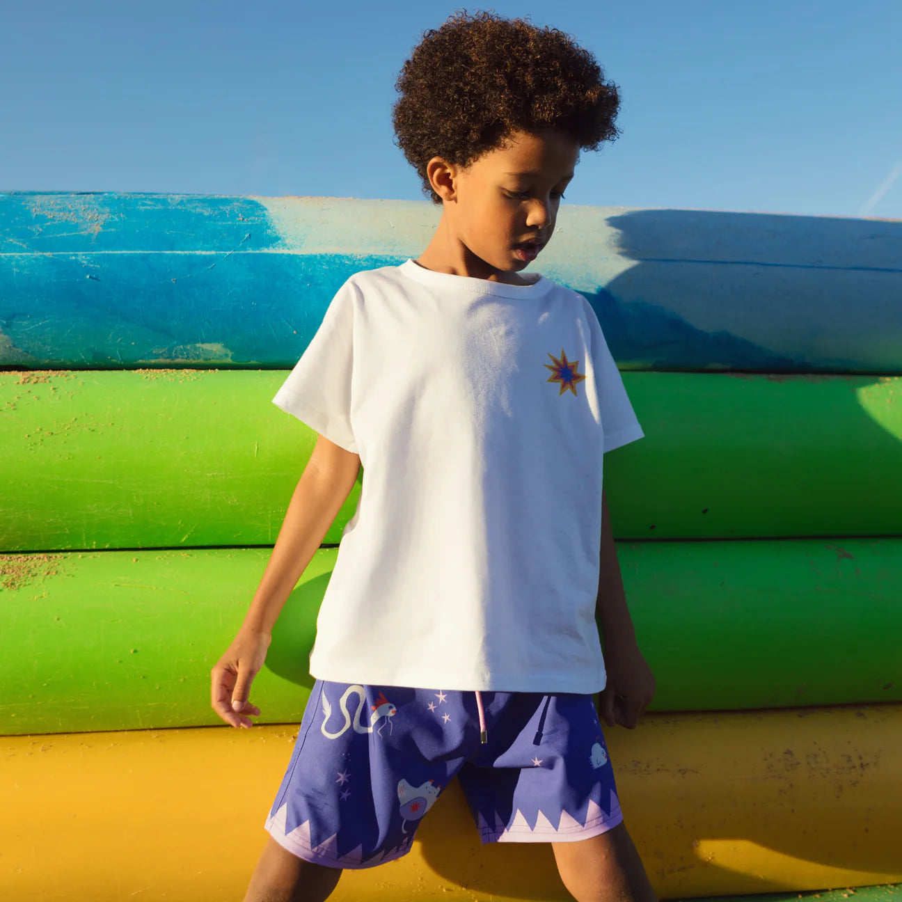 Party Creatures Swim Shorts | Purple Blue